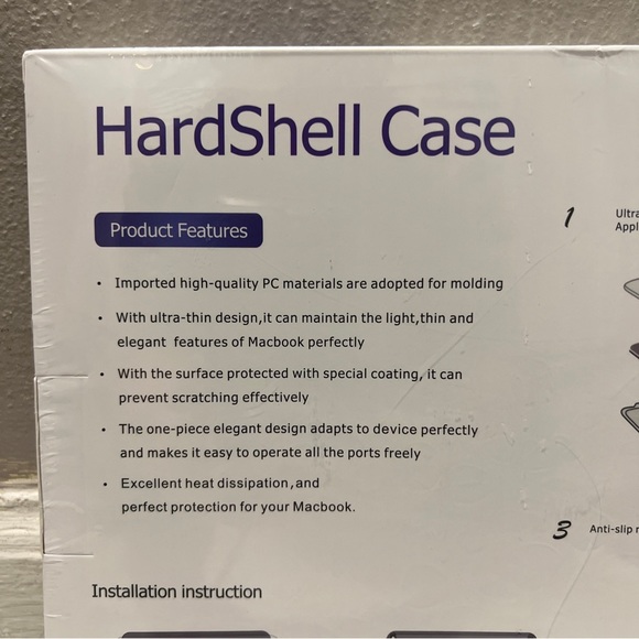 New MacBook 13.6 inch Clear 2-piece Hard shell Case Model Numbers: A2682 A3113 - Picture 5 of 8